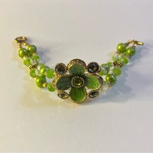 Apple green bracelet